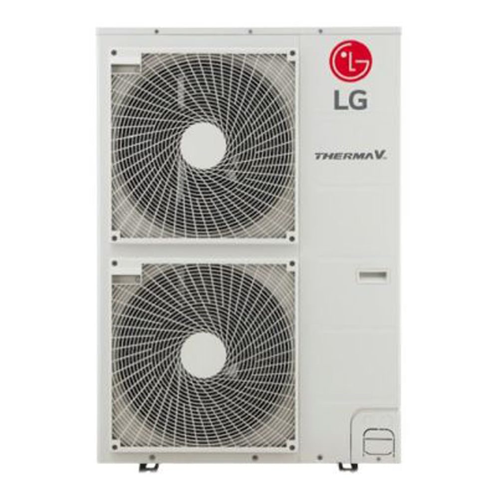 LG Therma V hidro-split hőszivattyú 12kW, 3 fázis + 200l HMV (HN1616Y.NB1 + HU123MRB.U30) - Hőszipka