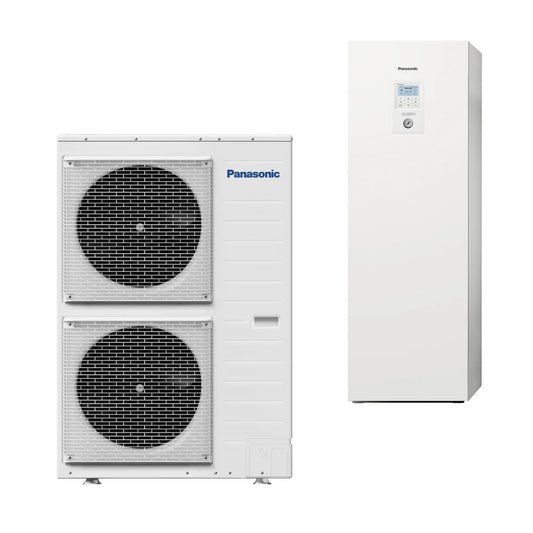 Panasonic Aquarea High Performance osztott hőszivattyú H generáció egyfázisú 12kW 185l HMV (KIT-ADC12HE5C)