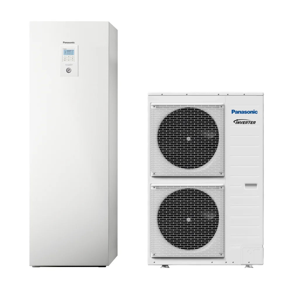 Panasonic Aquarea High Performance osztott hőszivattyú H generáció háromfázisú 12kW 185l HMV (KIT-ADC12HE8)