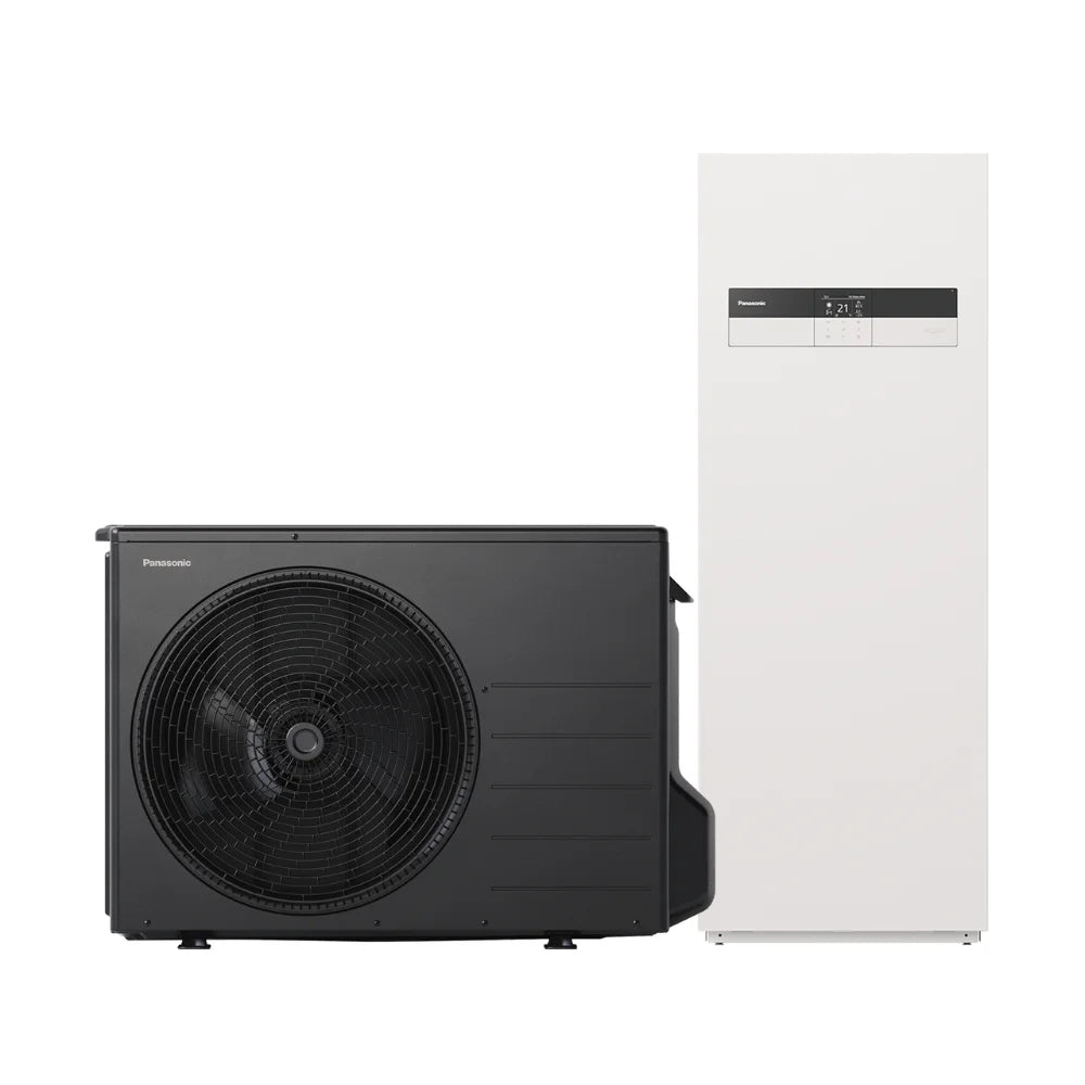 Panasonic Aquarea High Performance osztott hőszivattyú K generáció egyfázisú 3kW 185l HMV 2 zónás (KIT-ADC03K3E5B)