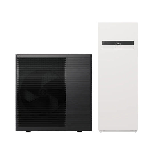 Panasonic Aquarea High Performance osztott hőszivattyú L generáció 9kW 185l HMV 2 zónás (KIT-ADC09L3E5B)