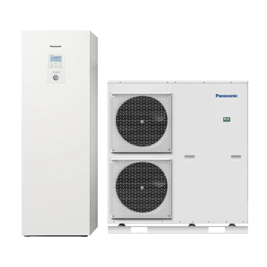 Panasonic Aquarea T-CAP osztott hőszivattyú H generáció 16kW 185l HMV szuper csendes (KIT-AQC16HE8)