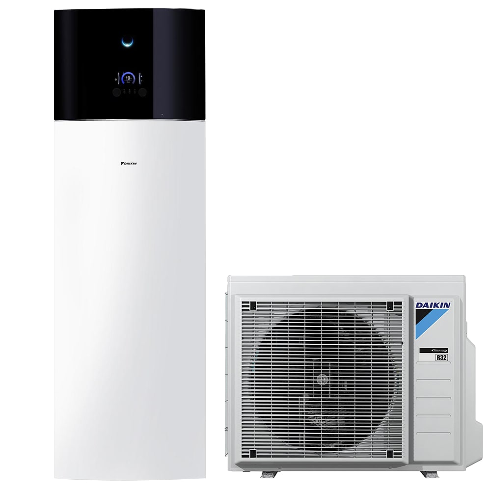 Daikin Altherma 3 EHVH04S18E6V / ERGA04EV osztott hőszivattyú 4kW +180l HMV csak fűtésre - Hőszipka