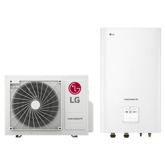 LG Therma V osztott hőszivattyú 16kW, 1 fázis (HN1616M.NK5 + HU161MA.U33) - Hőszipka